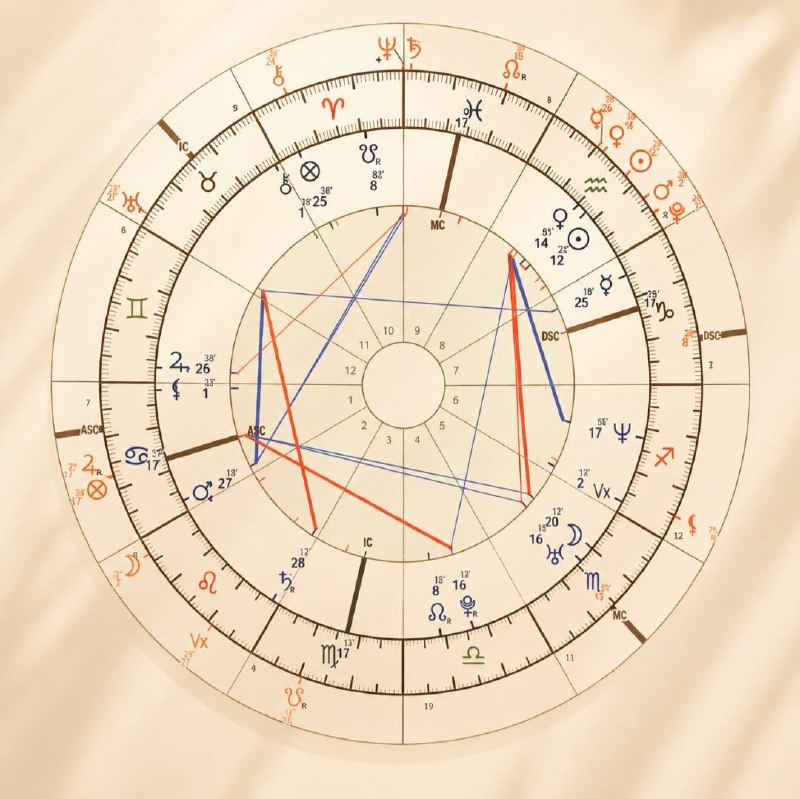 Voorbeeld van een Solar Return horoscoop